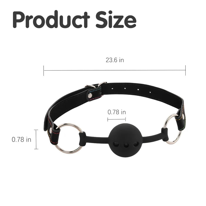 Starlight : sangle ajustable et boucle du bâillon boule