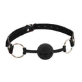 Bâillon boule Starlight en silicone noir avec sangle réglable