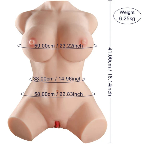 Torso Pro : double orifice à canaux texturés