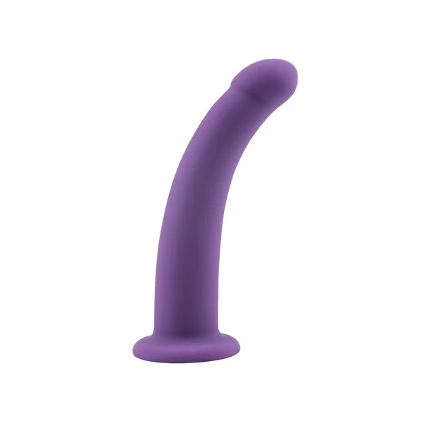 Courbe gode souple en silicone violet de 18 cm, courbure point G
