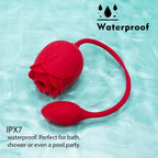Rose Love étanche IPX7, utilisable dans le bain et sous la douche