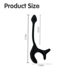 Trident : silicone souple non poreux, finition noire mate