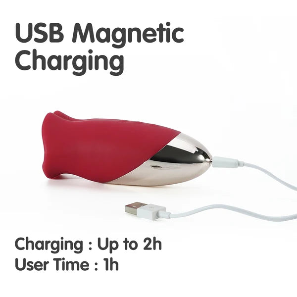 Lips Kiss : recharge magnétique USB, 2 h de charge pour 1 h d'autonomie