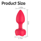Fire Gem : 10 modes de vibration du plug anal télécommandé