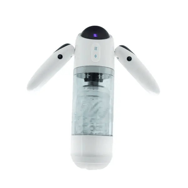 Robot Pro masturbateur automatique blanc à chambre transparente